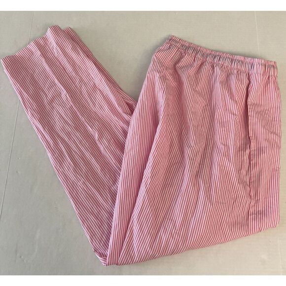 Polo Ralph Lauren Mens Sz Large Pink/White Sleep Pony Cotton Lounge Pants - Picture 8 of 8
